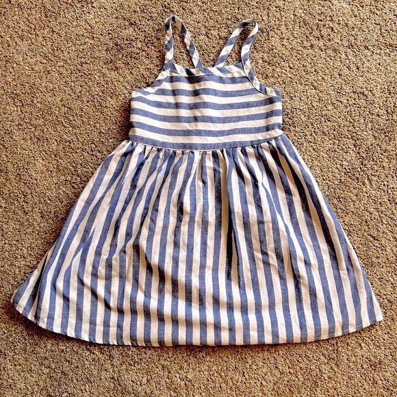 Shein Blue and White Striped Summer Dress, 2-3Y - Picture 1 of 3